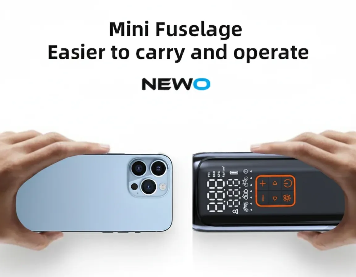 Cordless tyre inflator covering car, bike and e-bike valves